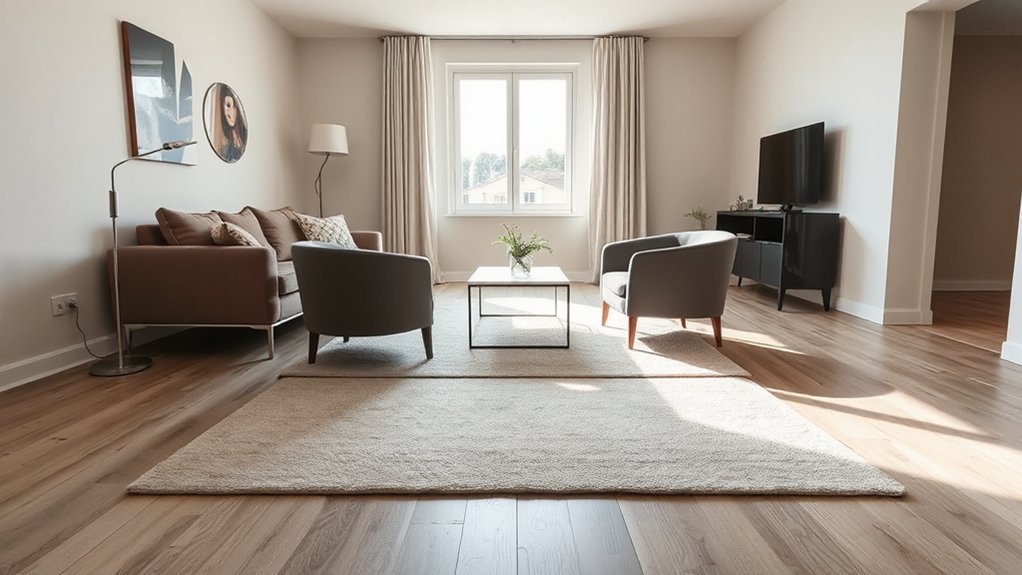 rearranged furniture for flow