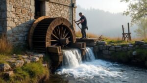restoring historic water mill