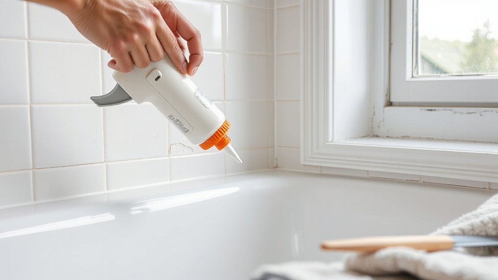 seal gaps with proper caulk