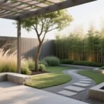 secluded yet open outdoor space