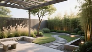 secluded yet open outdoor space