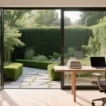 serene functional outdoor workspace