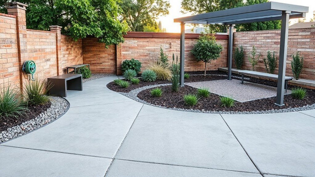 Keep outdoor spaces low maintenance outdoor plan