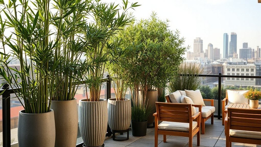 create privacy use tall plant screens for privacy