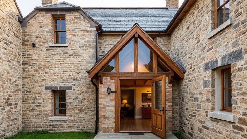 thick walls narrow openings on your bastle house