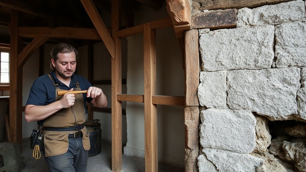timber restoration best practices in timber framed cottage