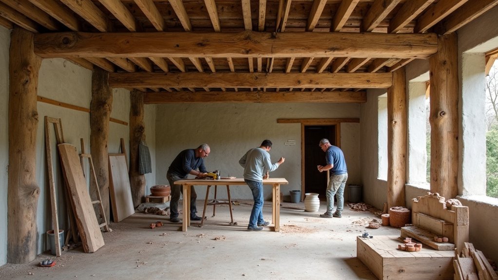 traditional timber cottage restoration
