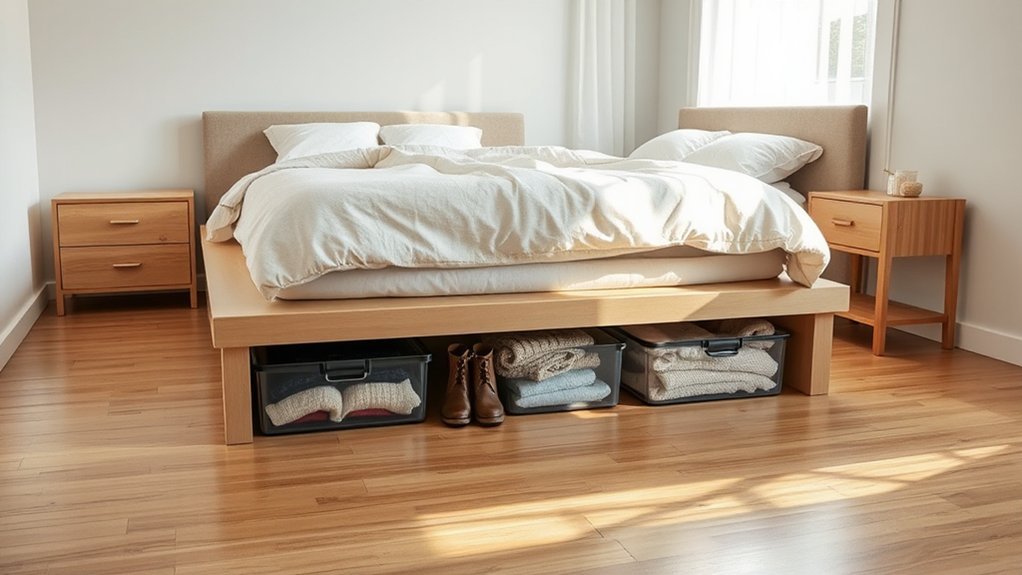 under bed seasonal storage tips