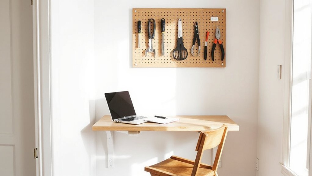 wall mounted fold down desk