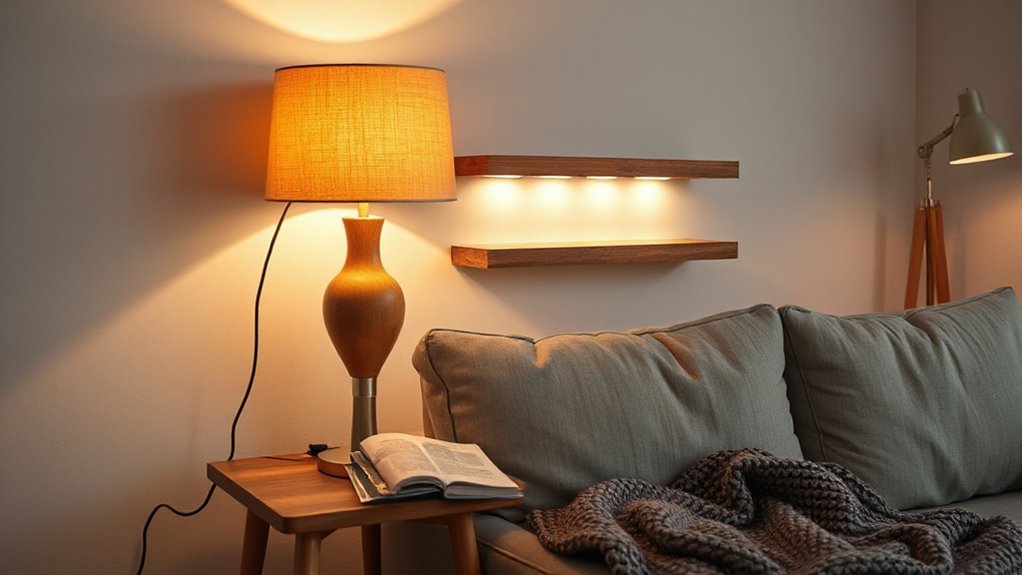 warm lighting for cozy ambiance
