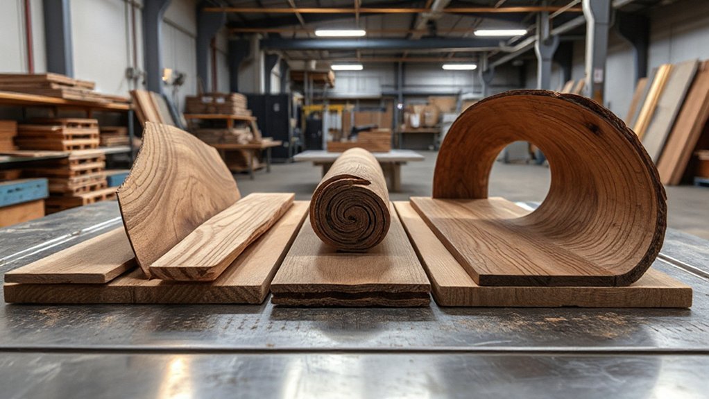 warped twisted uneven boards