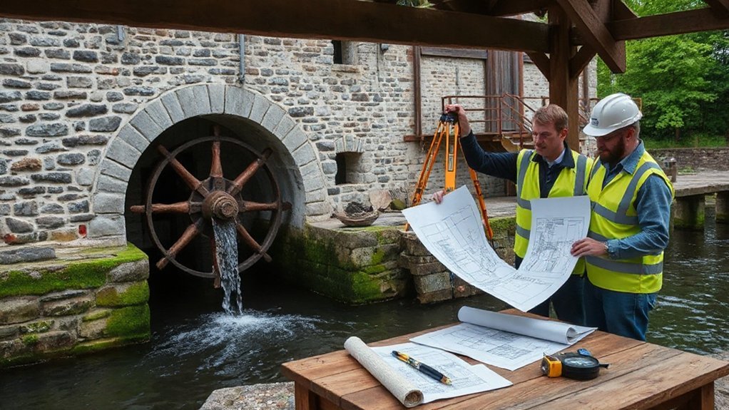 water rights and heritage approvals for a water mill